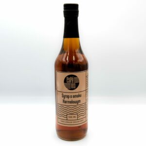 Syrop karmelowy o aksamitnym, słodkim smaku. Idealny do kawy, kakao, deserów i domowych wypieków.